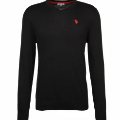 Herren U.S. Polo Assn. Herren Feinstrickpullover mit V-Ausschnitt