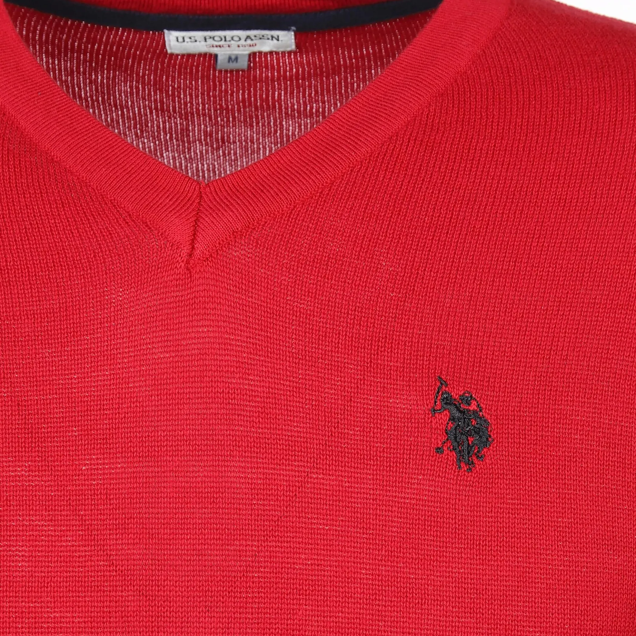 Herren U.S. Polo Assn. Herren Feinstrickpullover mit V-Ausschnitt