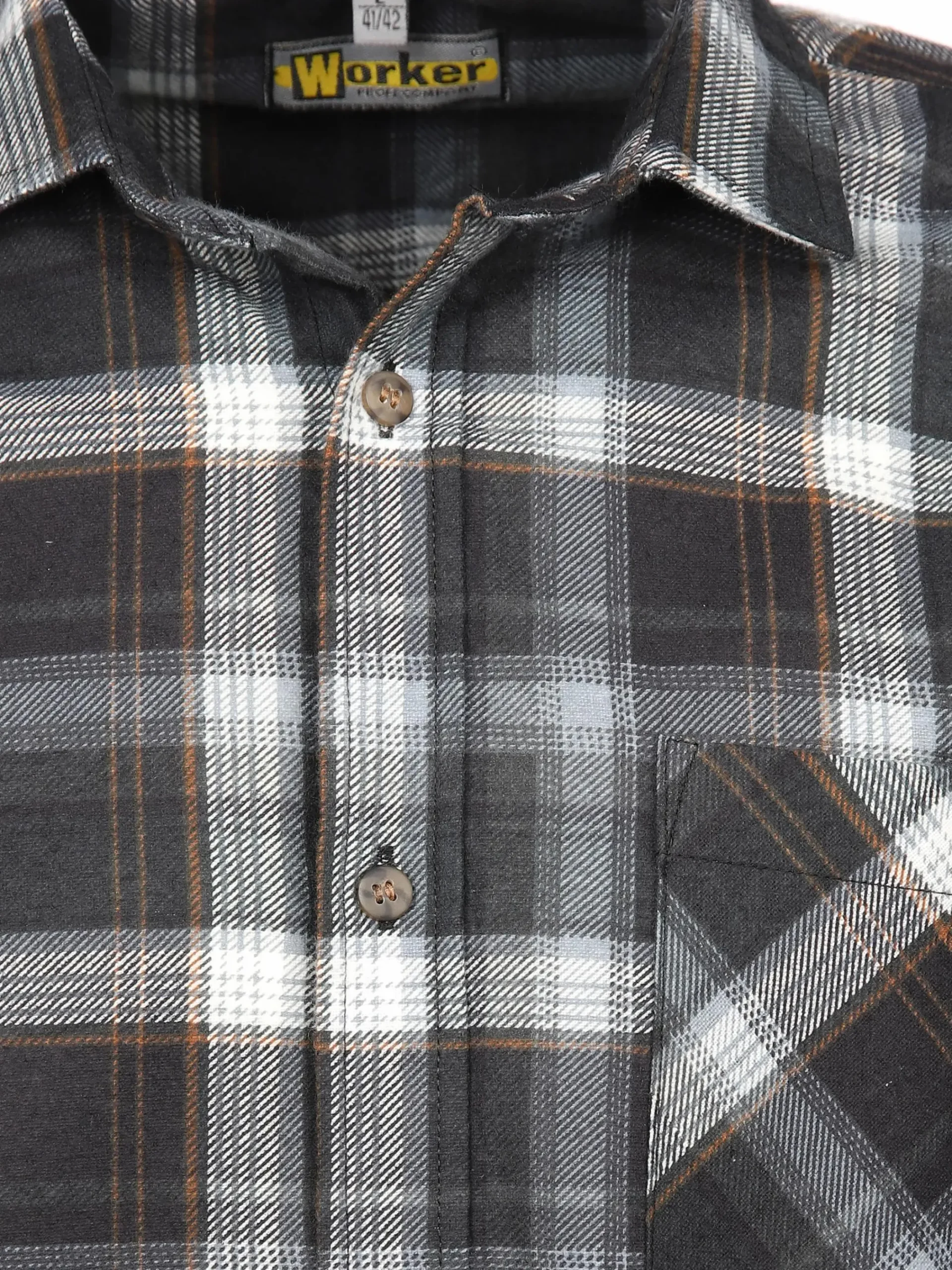 Herren Worker Herren Flanellhemd