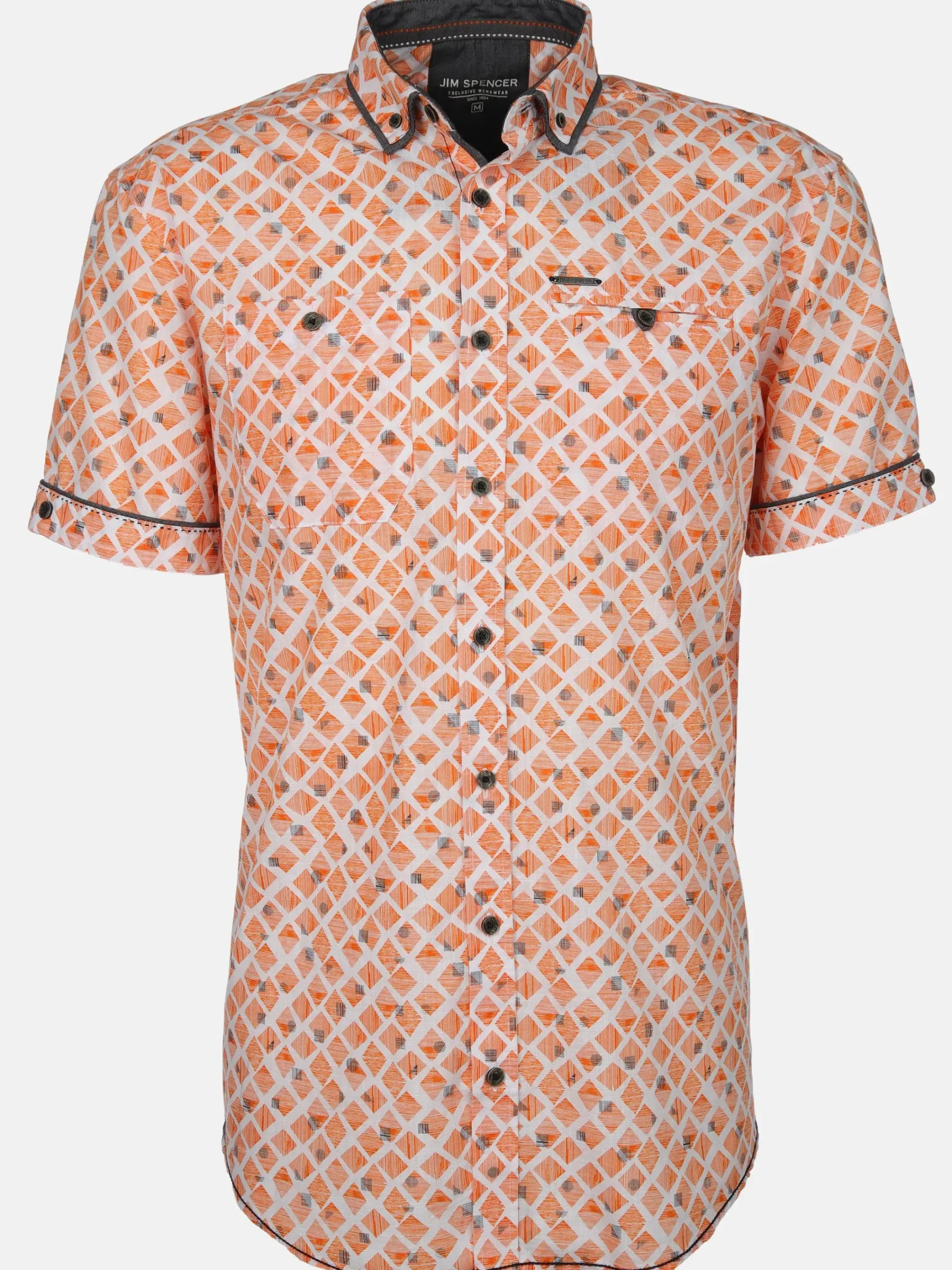 Herren Jim Spencer Herren Freizeithemd mit Alloverprint