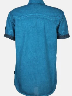 Herren Southern Territory Herren Freizeithemd mit Brusttaschen in Oilwash-Optik