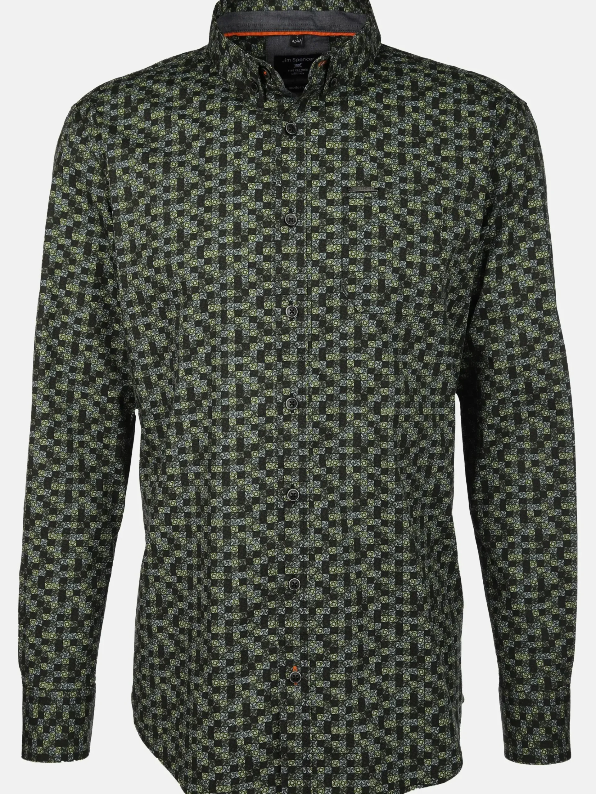 Herren Jim Spencer Herren Freizeithemd mit Brusttasche