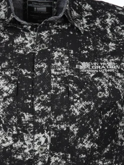 Herren Southern Territory Herren Freizeithemd mit Brusttaschen in Oilwash-Optik