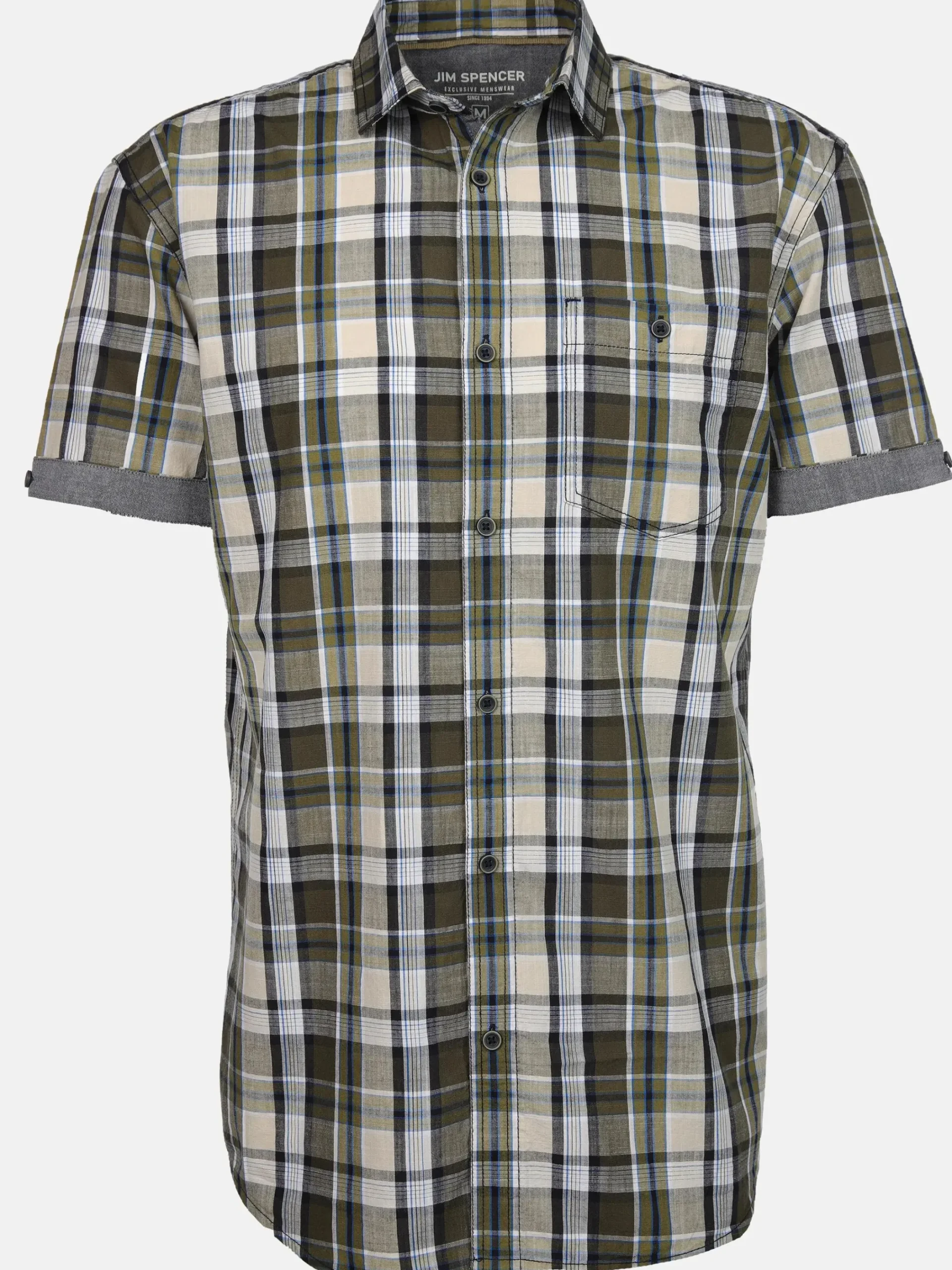 Herren Jim Spencer Herren Freizeithemd mit kurzen Ärmeln