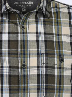 Herren Jim Spencer Herren Freizeithemd mit kurzen Ärmeln