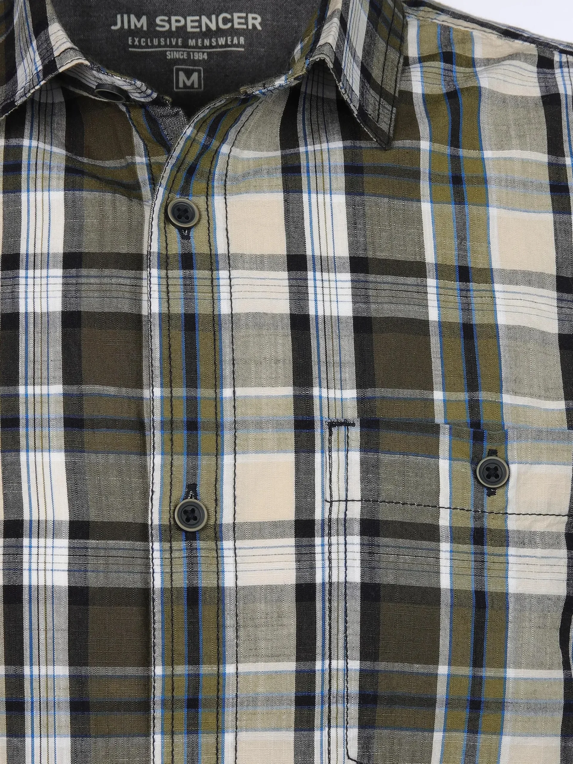 Herren Jim Spencer Herren Freizeithemd mit kurzen Ärmeln