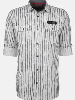 Herren Jim Spencer Herren Freizeithemd mit langen, krempelbaren Ärmeln