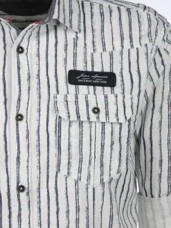 Herren Jim Spencer Herren Freizeithemd mit langen, krempelbaren Ärmeln