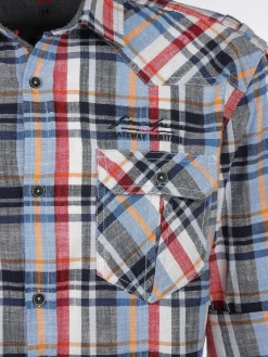 Herren Jim Spencer Herren Freizeithemd mit langen, krempelbaren Ärmeln