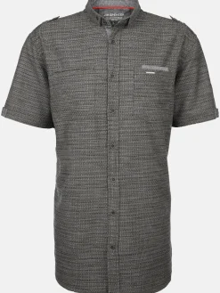 Herren Jim Spencer Herren Freizeithemd mit Stehkragen