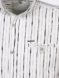 Herren Jim Spencer Herren Freizeithemd mit Stehkragen