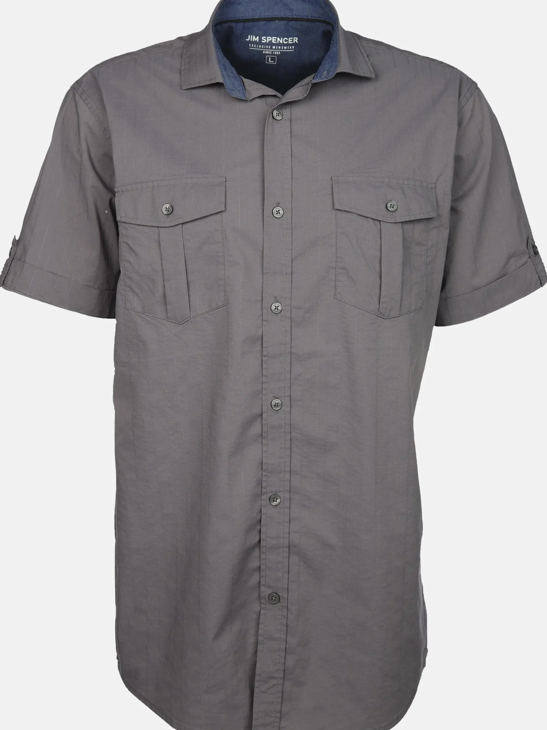 Herren Jim Spencer Herren Freizeithemd mit zwei Brusttaschen