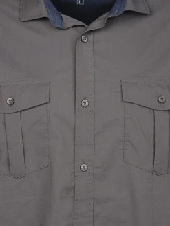 Herren Jim Spencer Herren Freizeithemd mit zwei Brusttaschen