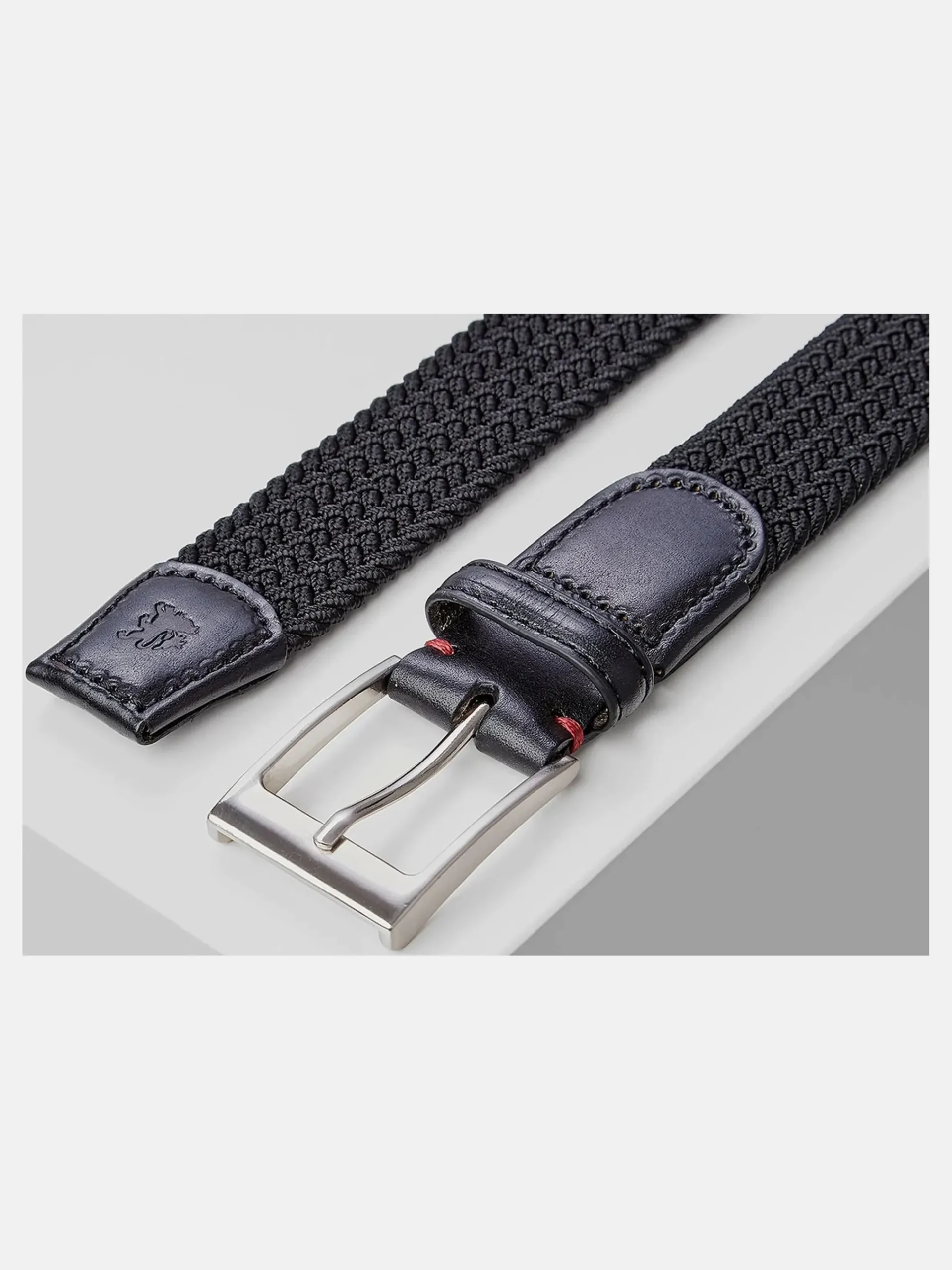 Herren Lerros Herren Gürtel mit Fischgräten-Muster