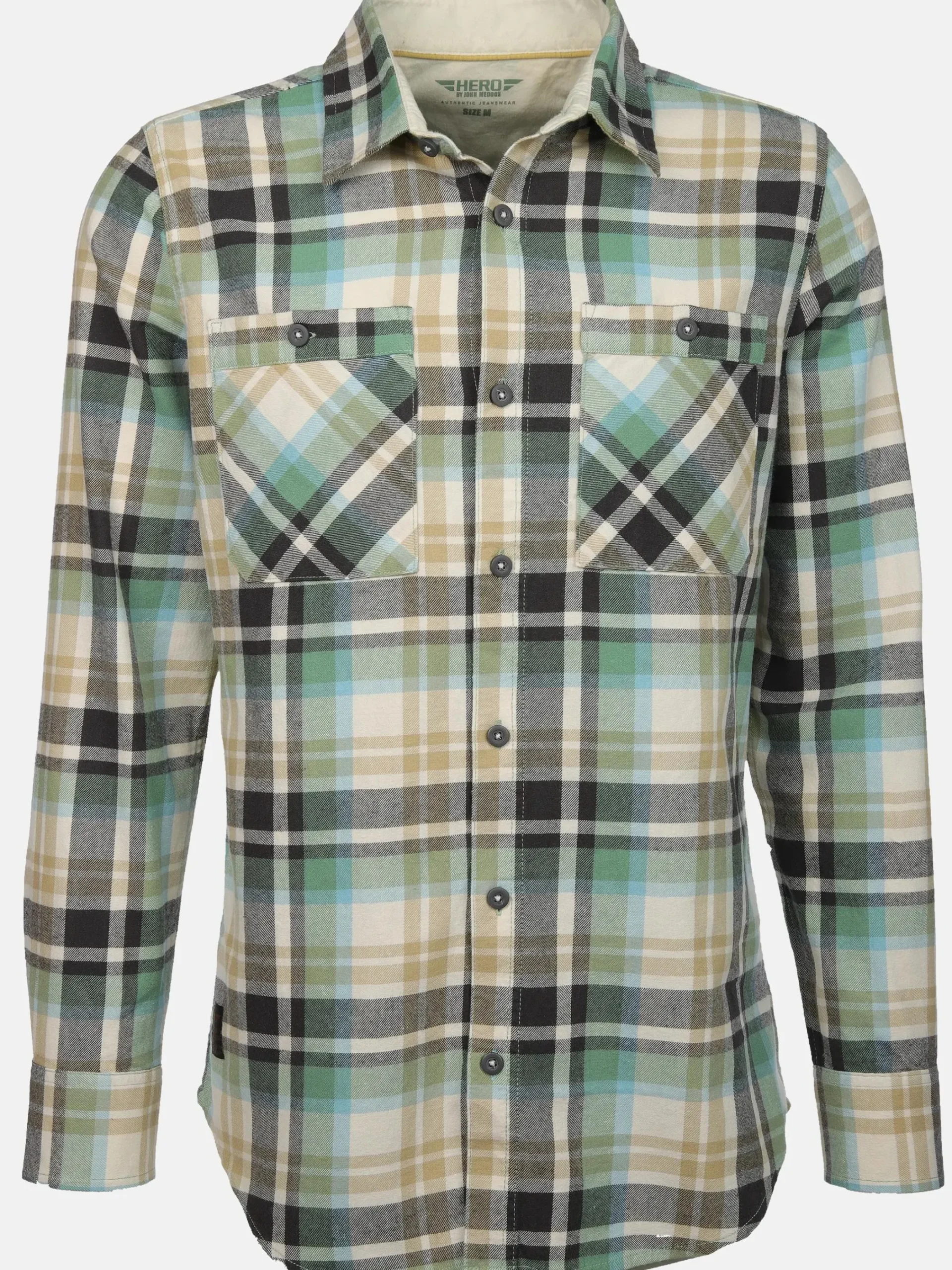 Herren HERO by John Medoox Herren Hemd aus Flanell