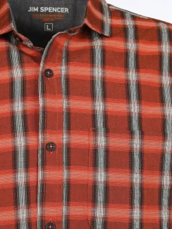 Herren Jim Spencer Herren Hemd mit kurzen Ärmeln