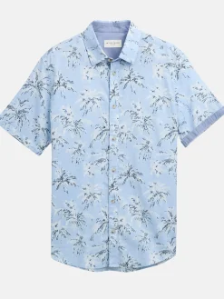 Herren Tom Tailor Herren Hemd mit Palmen