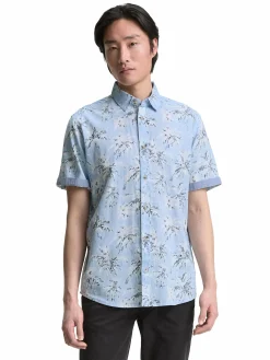 Herren Tom Tailor Herren Hemd mit Palmen