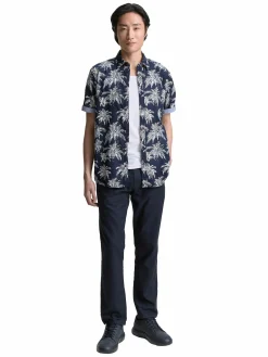 Herren Tom Tailor Herren Hemd mit Palmen