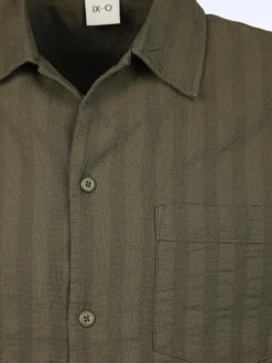 Herren IX-O Herren Hemd mit Struktur