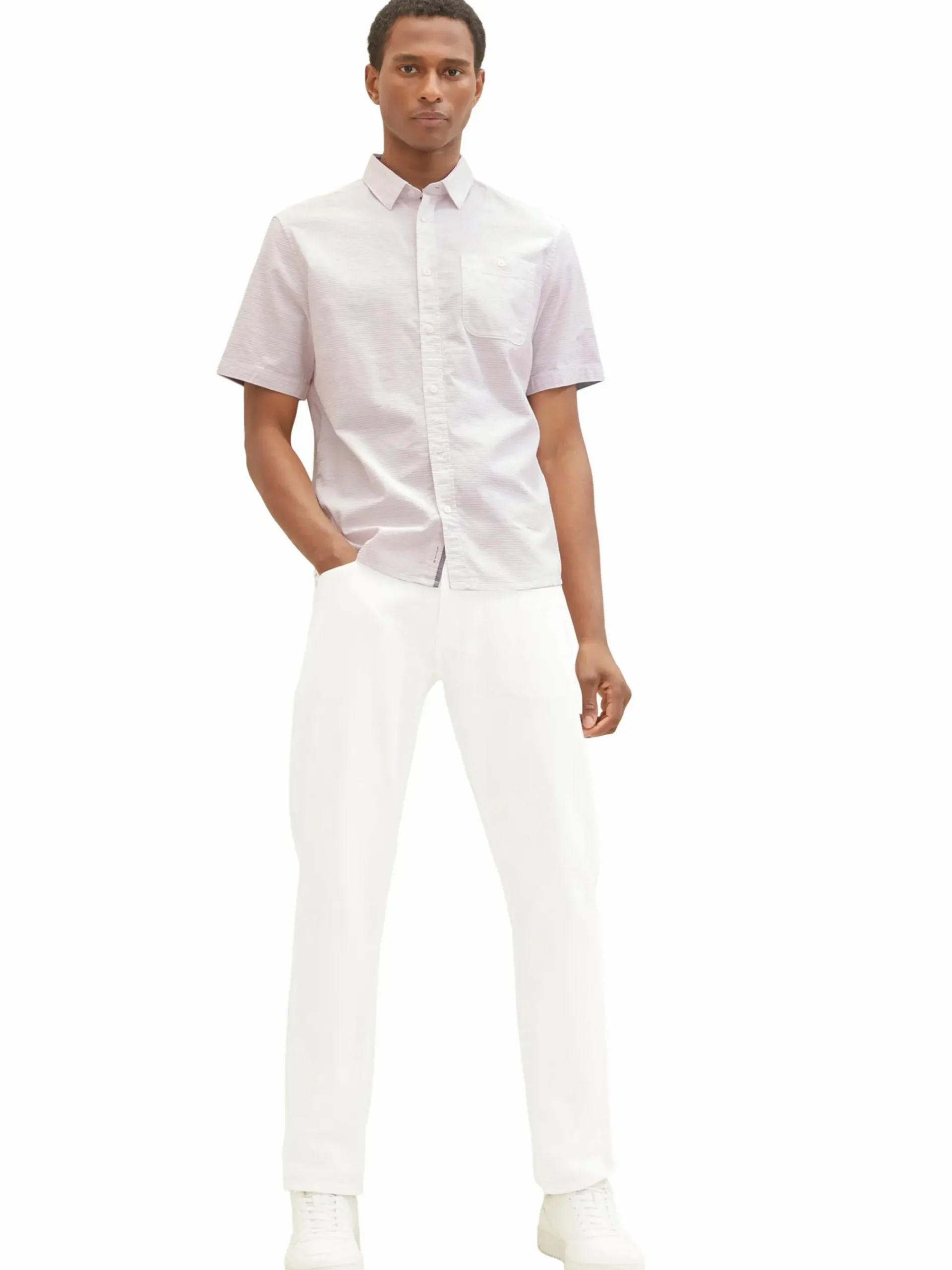 Herren Tom Tailor Herren Hemd mit zarten Streifen