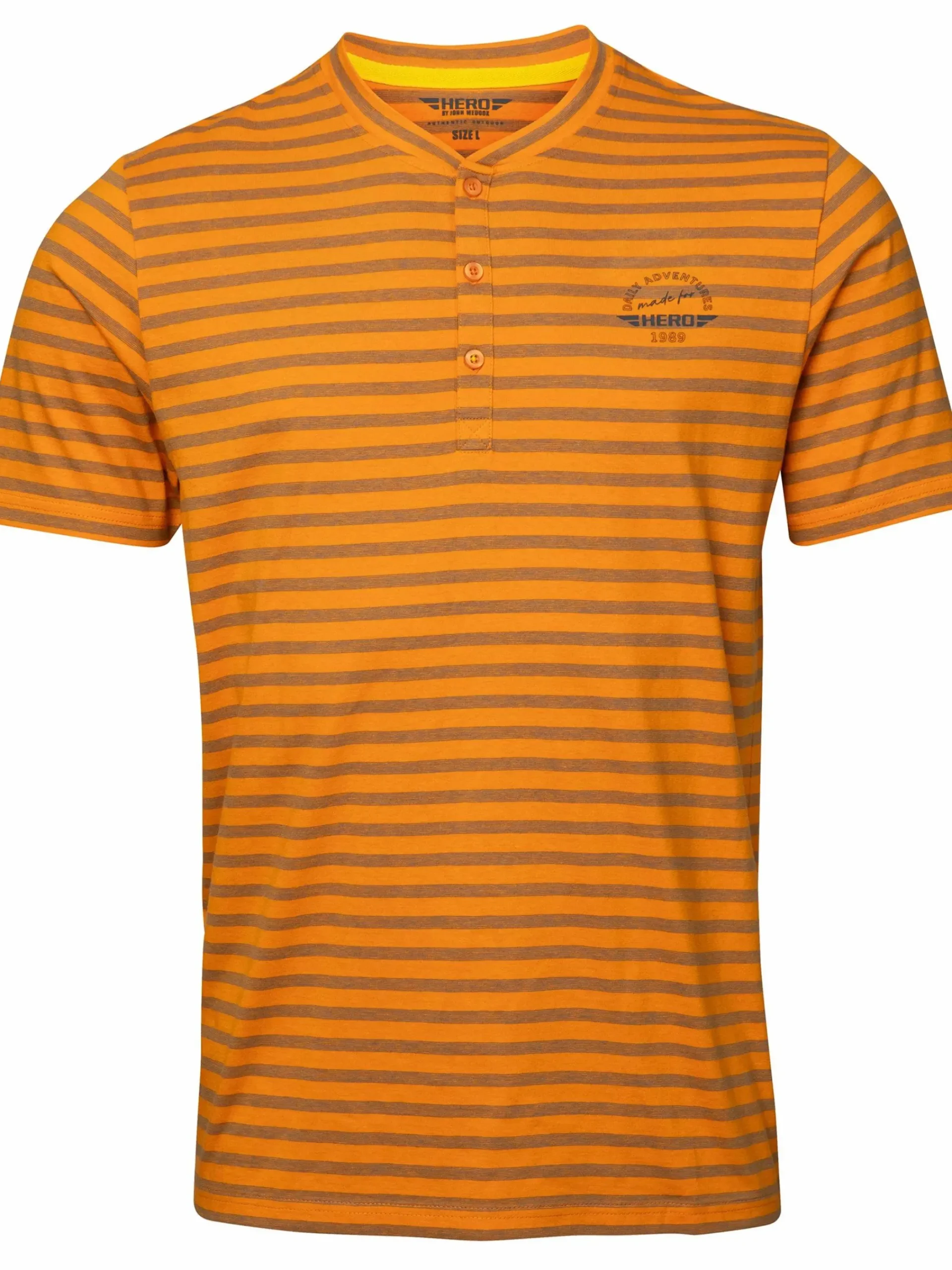 Herren HERO by John Medoox Herren Henley Shirt