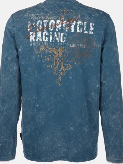 Herren Southern Territory Herren Henley Shirt mit Print