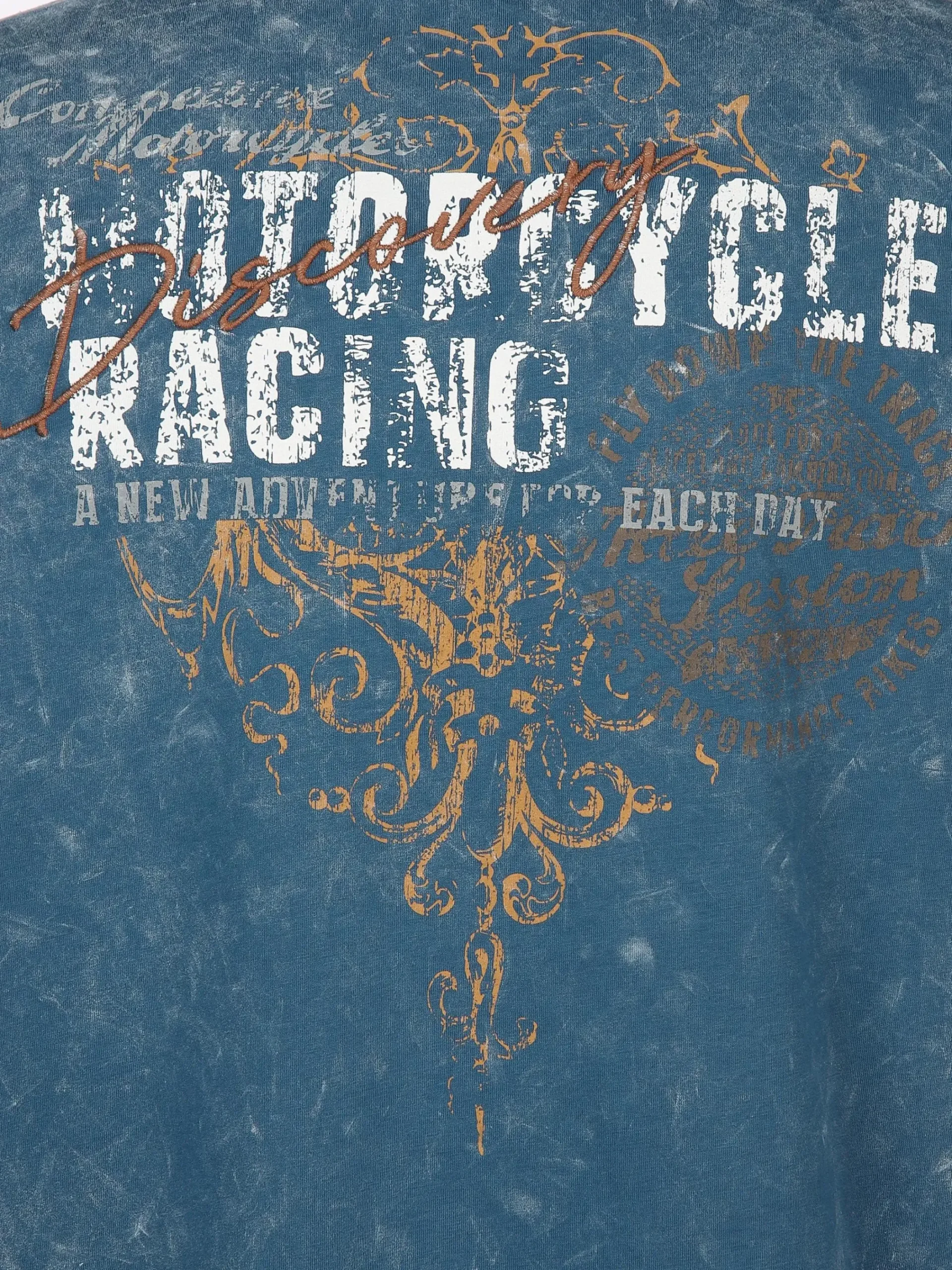 Herren Southern Territory Herren Henley Shirt mit Print