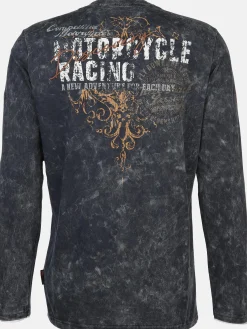 Herren Southern Territory Herren Henley Shirt mit Print