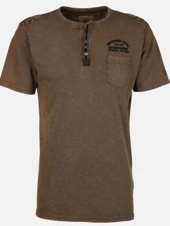 Herren Southern Territory Herren Henleyshirt im Used Look