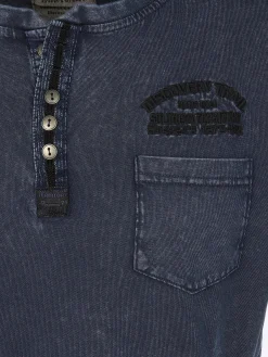 Herren Southern Territory Herren Henleyshirt im Used Look