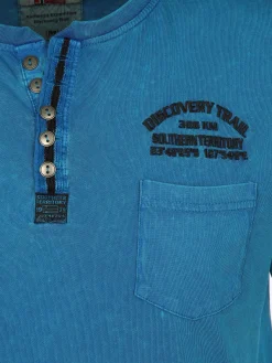 Herren Southern Territory Herren Henleyshirt im Used Look