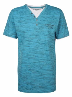 Herren Jim Spencer Herren Henleyshirt in 2in1 Optik
