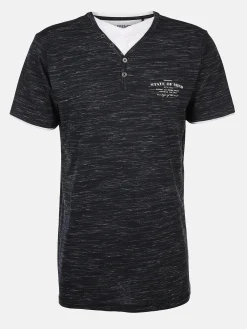 Herren Jim Spencer Herren Henleyshirt in 2in1 Optik