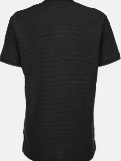 Herren Jim Spencer Herren Henleyshirt in melierter Streifenoptik