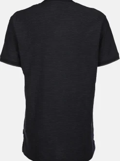 Herren Jim Spencer Herren Henleyshirt in melierter Streifenoptik