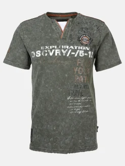 Herren Southern Territory Herren Henleyshirt in Used 2in1 Optik