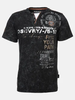 Herren Southern Territory Herren Henleyshirt in Used 2in1 Optik