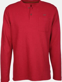 Herren Jim Spencer Herren Henleyshirt in Waffeloptik