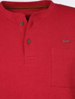 Herren Jim Spencer Herren Henleyshirt in Waffeloptik