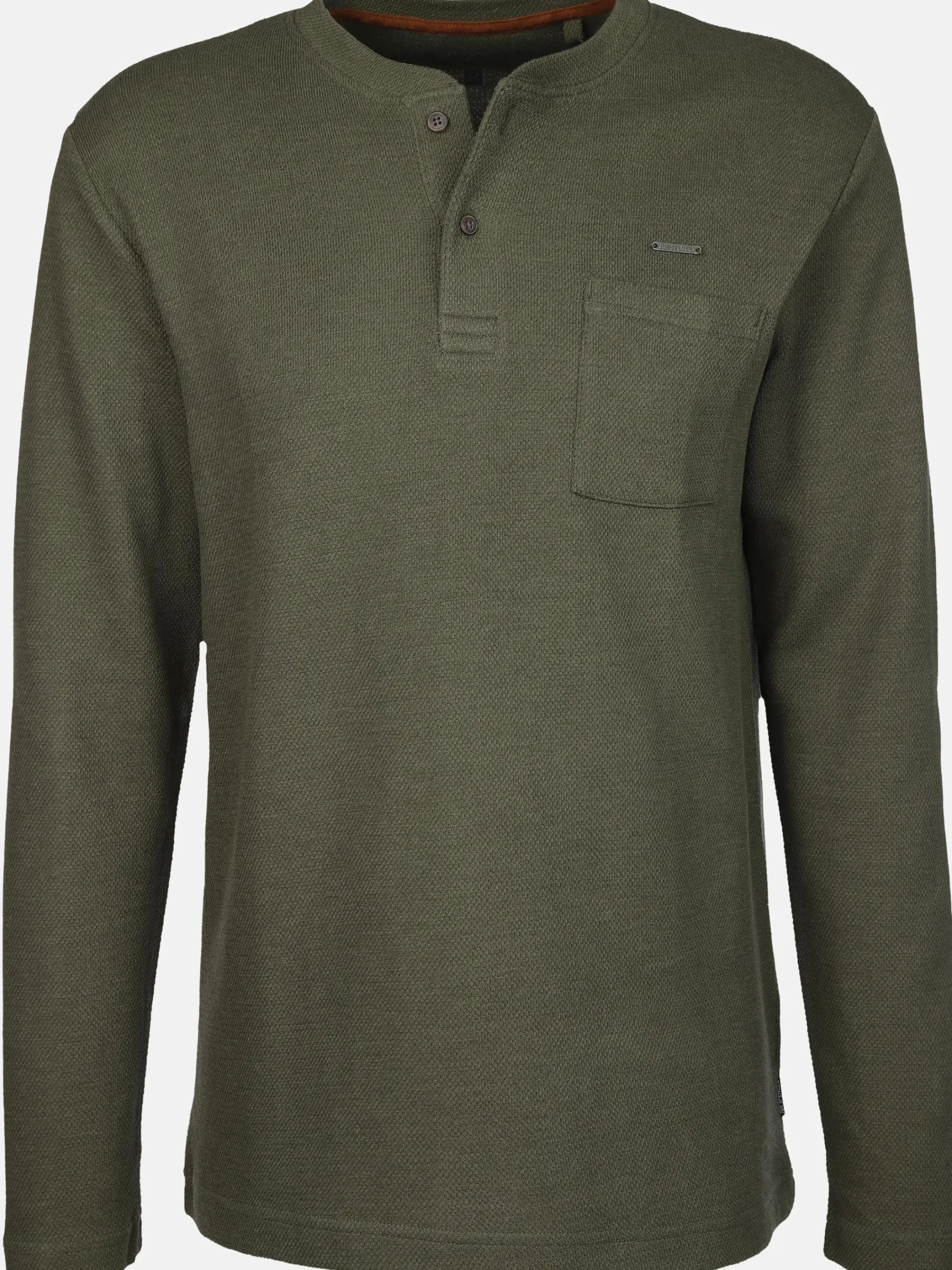Herren Jim Spencer Herren Henleyshirt in Waffeloptik