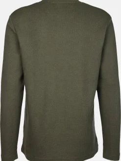 Herren Jim Spencer Herren Henleyshirt in Waffeloptik