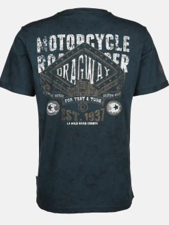 Herren Southern Territory Herren Henleyshirt mit auffälligem Frontprint