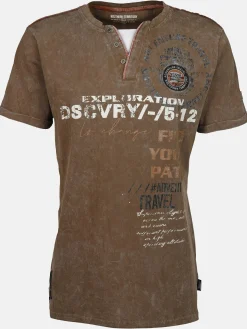 Herren Southern Territory Herren Henleyshirt mit Front-und Backprint