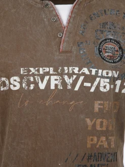 Herren Southern Territory Herren Henleyshirt mit Front-und Backprint