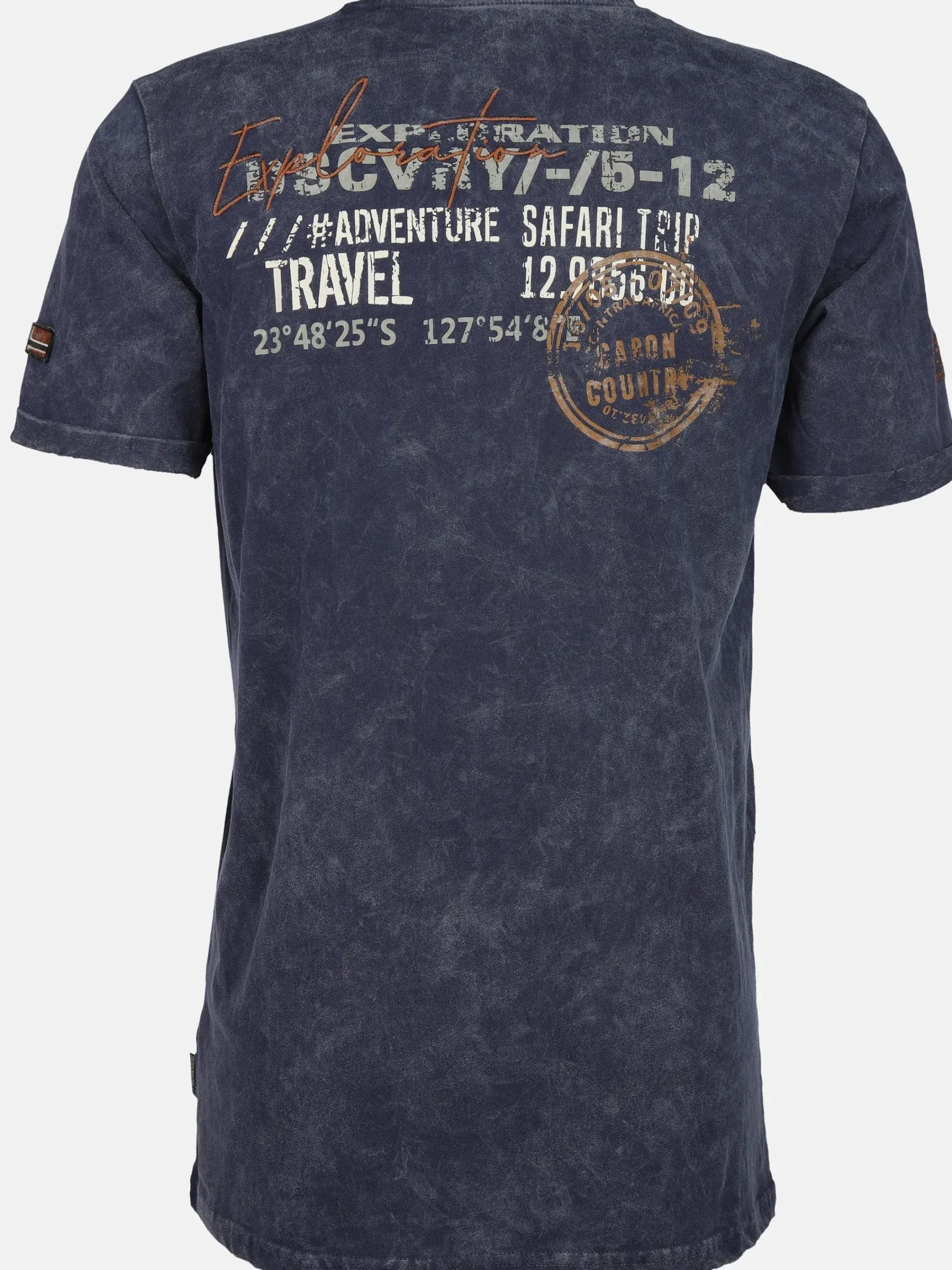 Herren Southern Territory Herren Henleyshirt mit Front-und Backprint