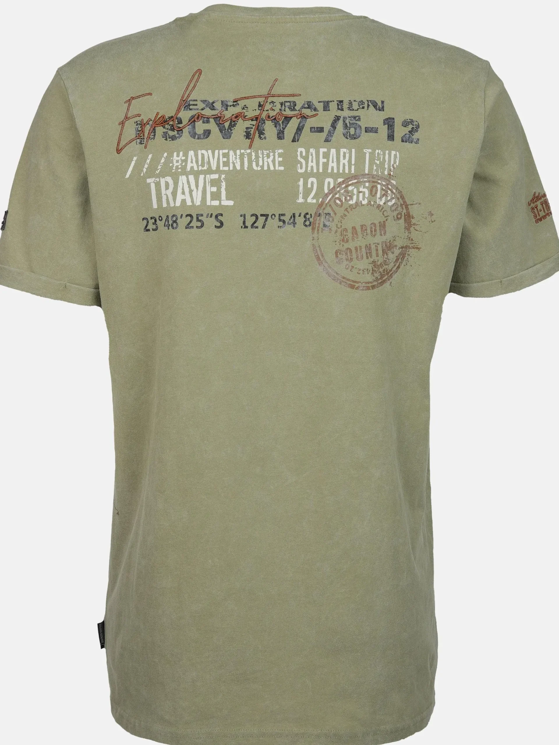 Herren Southern Territory Herren Henleyshirt mit Front-und Backprint