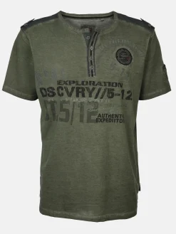 Herren Southern Territory Herren Henleyshirt mit Frontprint