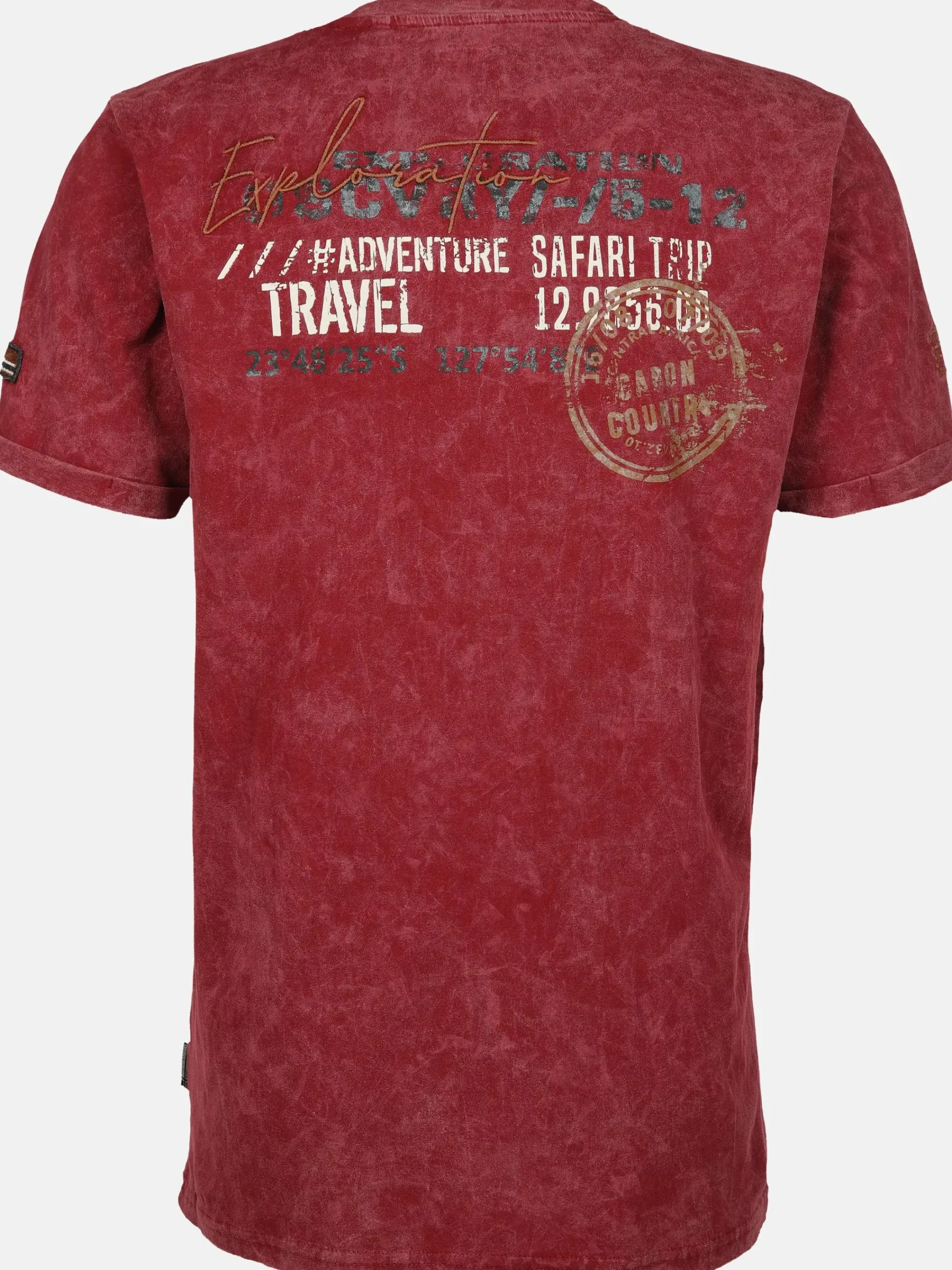 Herren Southern Territory Herren Henleyshirt mit Front-und Backprint