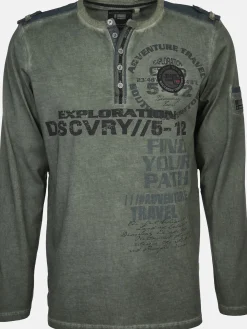 Herren Southern Territory Herren Henleyshirt mit langem Arm